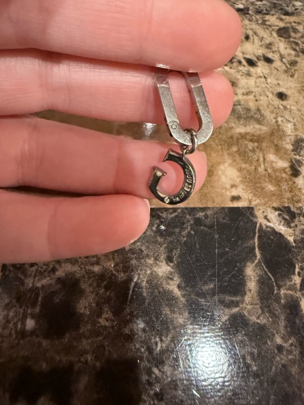 Henri Bendel Pavé Crystal Initial "G" Charm / Pendant - Picture 5 of 7